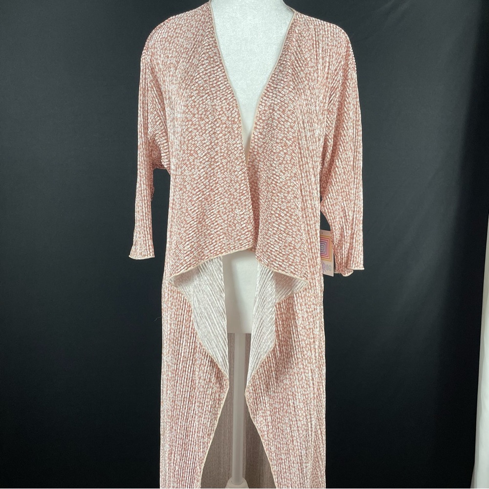 NWT LuLaRoe Kimono Mauve / Pink with White Flowers Size Small